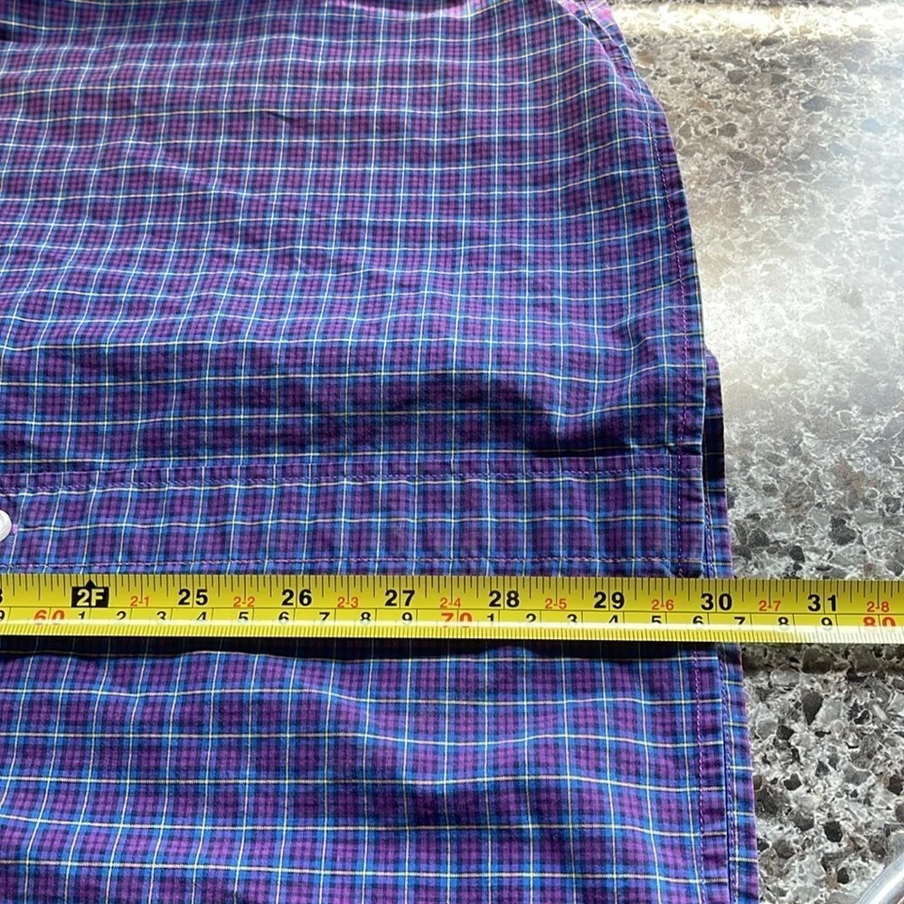 J. Crew  100%cotton shirt men’s‎ XL. (17-17.5) purple button-down long sleeve